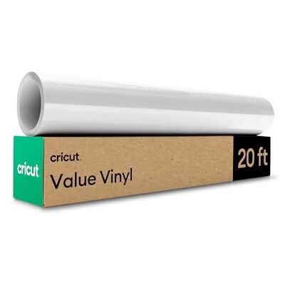 Cricut Value Vinyl Permanent zelfklevend vinyl voor alle snijmachines Glanzend wit Cricut Value Vinyl Permanent zelfklevend vinyl voor alle snijmachines Glanzend wit