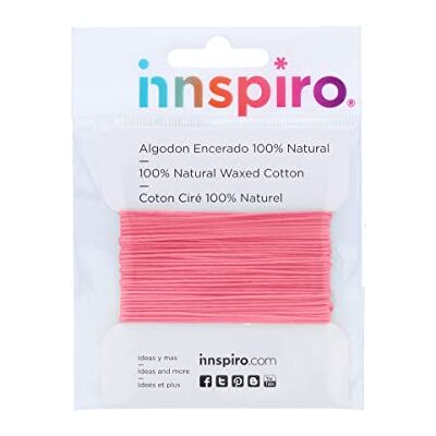 INNSPIRO Katoenen band, gewaxt, 2,0 mm, 5 m, roze INNSPIRO Katoenen band, gewaxt, 2,0 mm, 5 m, roze