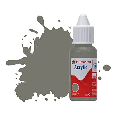 Humbrol Acrylverf voor modelbouw DB0224 nr. 224 donker leisteengrijs mat (14 ml), acrylverf voor modellen, kunststof, metaal, hout, glas, keramiek en meer, acrylverf Humbrol Acrylverf voor modelbouw DB0224 nr. 224 donker leisteengrijs mat (14 ml), acrylverf voor modellen, kunststof, metaal, hout, glas, keramiek en meer, acrylverf