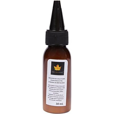 sim gold leaf Vloeibare lijm emulsie, 30 ml, voor bladgoud, zilver, metallic sim gold leaf Vloeibare lijm emulsie, 30 ml, voor bladgoud, zilver, metallic