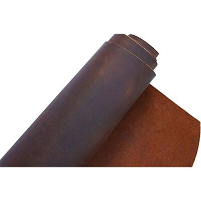 QINGMAI , Rundleer voor handwerk naaien, rechthoekig leren stuk, 1,8 2,0 mm dik, rundleer, handwerk, leren accessoires enz. (roodbruin, 30,5 x 61 cm) QINGMAI , Rundleer voor handwerk naaien, rechthoekig leren stuk, 1,8 2,0 mm dik, rundleer, handwerk, leren accessoires enz. (roodbruin, 30,5 x 61 cm)