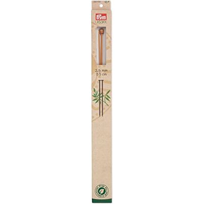 Prym Bamboe enkelbreinaalden 33cm 2,50mm natuur Eén maat Prym Bamboe enkelbreinaalden 33cm 2,50mm natuur Eén maat