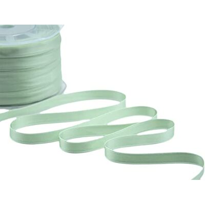 Furlanis Dubbelzijdig satijnen lint, Italiaanse stof watergroen, 10 mm x 25 m Furlanis Dubbelzijdig satijnen lint, Italiaanse stof watergroen, 10 mm x 25 m