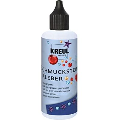 KREUL 49603 Steenlijm 80 ml wasbaar tot 30 °C, transparant drogen, oplosmiddelvrij, op waterbasis, voor het bevestigen van edelstenen KREUL 49603 Steenlijm 80 ml wasbaar tot 30 °C, transparant drogen, oplosmiddelvrij, op waterbasis, voor het bevestigen van edelstenen