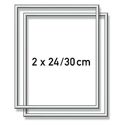 Schipper 605220771 set van 2 kleuren op nummer met aluminium frame, 24 x 30 cm, mat zilver, zonder glas, voor je kunstwerk, eenvoudige montage Schipper 605220771 set van 2 kleuren op nummer met aluminium frame, 24 x 30 cm, mat zilver, zonder glas, voor je kunstwerk, eenvoudige montage