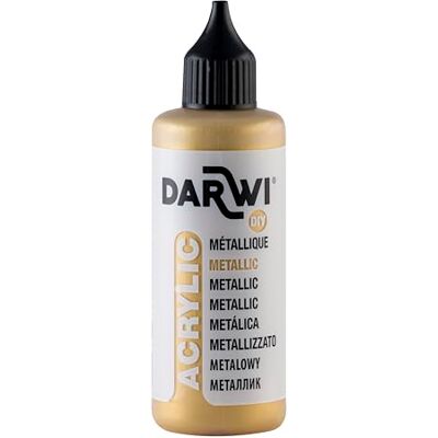 DARWI DA0230080050C – een fles metallic acrylverf – kleur goud – 80 ml – ACRYLIC DARWI DA0230080050C – een fles metallic acrylverf – kleur goud – 80 ml – ACRYLIC