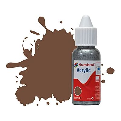 Humbrol Acrylverf voor modelbouw DB0098 nr. 98 chocolade mat (14 ml) acrylverf voor modellen, kunststof, metaal, hout, glas, keramiek en meer, acrylverffles Humbrol Acrylverf voor modelbouw DB0098 nr. 98 chocolade mat (14 ml) acrylverf voor modellen, kunststof, metaal, hout, glas, keramiek en meer, acrylverffles