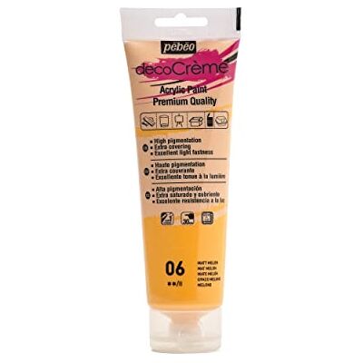 PEBEO Pébéo Acrylverf, textuurcrème, voor decoratie, mat, 120 ml, meloen PEBEO Pébéo Acrylverf, textuurcrème, voor decoratie, mat, 120 ml, meloen