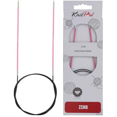 KnitPro KP47091 set van vaste ronde breigaren, aluminium, roze, 25 x 1 x 5 cm KnitPro KP47091 set van vaste ronde breigaren, aluminium, roze, 25 x 1 x 5 cm