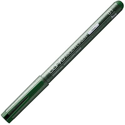 Copic Multiliner Olive 0,1 mm tekenstift met water- en alcoholbestendige pigmentinkt professionele fineliner voor schetsen, illustraties en outlines Copic Multiliner Olive 0,1 mm tekenstift met water- en alcoholbestendige pigmentinkt professionele fineliner voor schetsen, illustraties en outlines