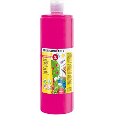 Eberhard Faber 578919 EFA Color vingerverf in fles, lichtmagenta, inhoud 750 ml, sneldrogend en wasbaar, om te mengen en voor creatief schilderplezier Eberhard Faber 578919 EFA Color vingerverf in fles, lichtmagenta, inhoud 750 ml, sneldrogend en wasbaar, om te mengen en voor creatief schilderplezier