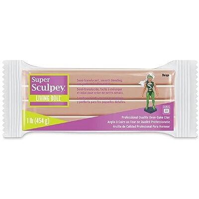 Sculpey Artemio Living Doll klei, andere, beige, 13,2 x 4,8 x 5,5 cm POZSLD1 Sculpey Artemio Living Doll klei, andere, beige, 13,2 x 4,8 x 5,5 cm POZSLD1
