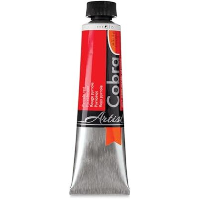 Cobra Artist Watermengbare olieverf, rood pirrol rood 315, tube van 40 ml, zonder verdunners, pigment van kunstenaarskwaliteit Cobra Artist Watermengbare olieverf, rood pirrol rood 315, tube van 40 ml, zonder verdunners, pigment van kunstenaarskwaliteit