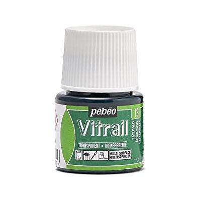 PEBEO Pébéo 050013 Vitrail 1 fles smaragd 45 ml PEBEO Pébéo 050013 Vitrail 1 fles smaragd 45 ml
