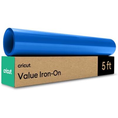 Cricut Value opstrijkbaar, blauw, 30,5 cm x 1,5 m (1) Cricut Value opstrijkbaar, blauw, 30,5 cm x 1,5 m (1)