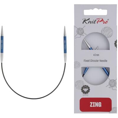 KnitPro Zing vaste breinaalden rondbreinaalden 22,5 cm x 4 mm KnitPro Zing vaste breinaalden rondbreinaalden 22,5 cm x 4 mm