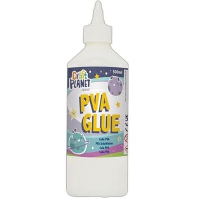 Craft Planet Schoollijm PVA, 0,5 l, 193 x 142 mm, wit. Craft Planet Schoollijm PVA, 0,5 l, 193 x 142 mm, wit.
