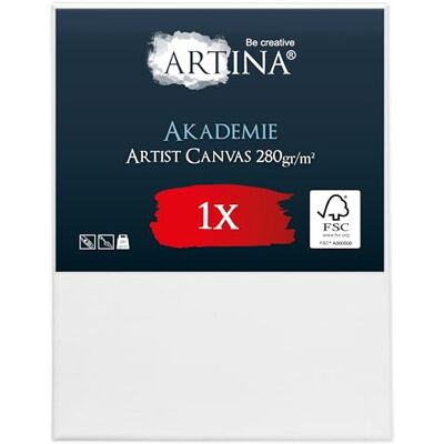 Artina Canvas schilderij groot formaat 80 x 100 cm schilderij spieraam van hout FSC© wit schilderij 100% katoen 280 g/m² stabiel canvas om te schilderen Akademie Artina Canvas schilderij groot formaat 80 x 100 cm schilderij spieraam van hout FSC© wit schilderij 100% katoen 280 g/m² stabiel canvas om te schilderen Akademie