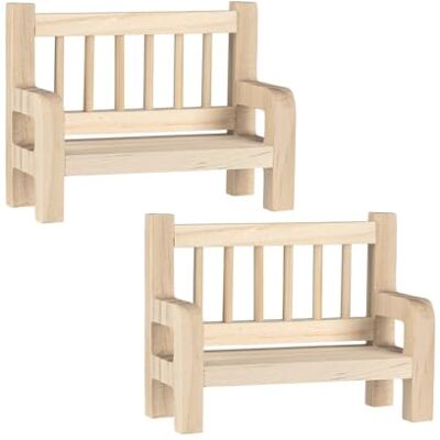 Ideen mit Herz Set van 2 miniatuurbanken van hout modelbouw accessoires voor poppenhuis knutselmateriaal decoratie DIY spoorwegmodel zitbank 8 cm x 3,4 cm x Ideen mit Herz Set van 2 miniatuurbanken van hout modelbouw accessoires voor poppenhuis knutselmateriaal decoratie DIY spoorwegmodel zitbank 8 cm x 3,4 cm x