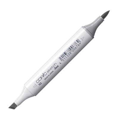 Copic Schetmarker met middelpunt type N 2 neutraal grijs nr. 2 Copic Schetmarker met middelpunt type N 2 neutraal grijs nr. 2