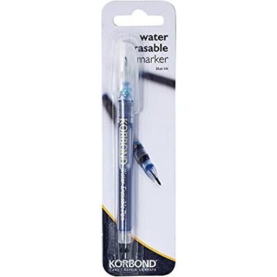 KORBOND Met water uitwisbare viltstift blauwe inkt KORBOND Met water uitwisbare viltstift blauwe inkt