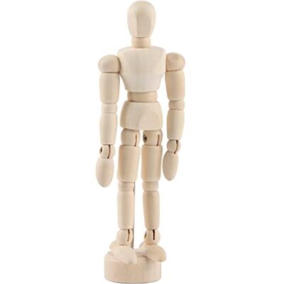 Yosoo Health Gear Yosoo Linkpoppen 10 cm houten mannelijke kunstenaar model met beweegbare leden voor schetsen, hulp bij het tekenen, pop (10,5 cm) Yosoo Health Gear Yosoo Linkpoppen 10 cm houten mannelijke kunstenaar model met beweegbare leden voor schetsen, hulp bij het tekenen, pop (10,5 cm)