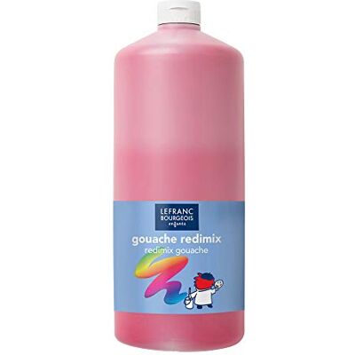 Lefranc Bourgeois Redimix vloeibare gouache voor kinderen fles 2 l primair rood Lefranc Bourgeois Redimix vloeibare gouache voor kinderen fles 2 l primair rood