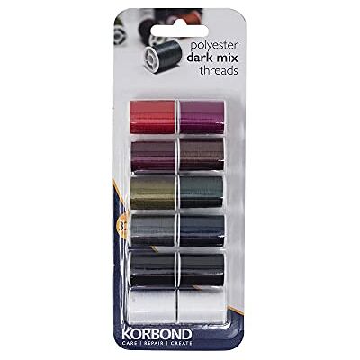 KORBOND 110783 Polyester garen selectie 12 x 32 m KORBOND 110783 Polyester garen selectie 12 x 32 m
