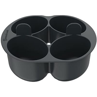 Wundermix GmbH Wundermix WunderPoach® for Ten inzetstuk gepocheerde eieren voor Thermomix Tien stuks gelijktijdig stomen, regelmatige ronde vorm, smeltende textuur, brunch, familiemaaltijden of creatieve kommen Wundermix GmbH Wundermix WunderPoach® for Ten inzetstuk gepocheerde eieren voor Thermomix Tien stuks gelijktijdig stomen, regelmatige ronde vorm, smeltende textuur, brunch, familiemaaltijden of creatieve kommen