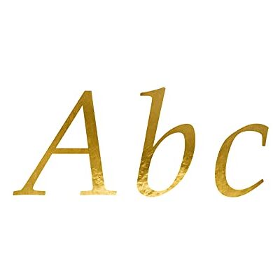 PartyDeco 5 vellen letterstickers, 143 letters, 25 tekens, stickers om te schrijven, knutselen en decoreren, goudkleurig PartyDeco 5 vellen letterstickers, 143 letters, 25 tekens, stickers om te schrijven, knutselen en decoreren, goudkleurig