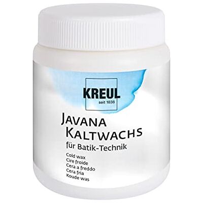 KREUL 95156 Javana koude wax voor batik techniek, doos van 250 ml, voor tekeningen op zijde en katoen KREUL 95156 Javana koude wax voor batik techniek, doos van 250 ml, voor tekeningen op zijde en katoen