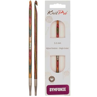 KnitPro Symfonie Afghaanse/Tunesische haaknaalden 5 mm KnitPro Symfonie Afghaanse/Tunesische haaknaalden 5 mm