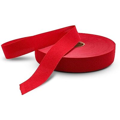 DOJA Barcelona Rode naai-bies 1 rol bies naaien 100 m breedte 20 mm rode polyester band bies per meter voor naaiband, biezen naaien, biasband DOJA Barcelona Rode naai-bies 1 rol bies naaien 100 m breedte 20 mm rode polyester band bies per meter voor naaiband, biezen naaien, biasband