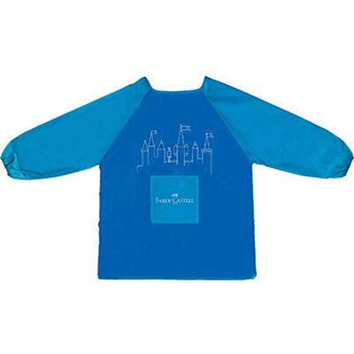 Faber-Castell 201203 schilderschort kinderen blauw één maat 1 stuk Faber-Castell 201203 schilderschort kinderen blauw één maat 1 stuk