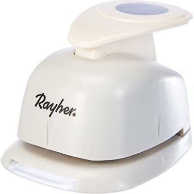Rayher Hobby 8959800 motiefvloer, rond, voor papier en karton tot 200 g/m², diameter 2,54 cm Rayher Hobby 8959800 motiefvloer, rond, voor papier en karton tot 200 g/m², diameter 2,54 cm
