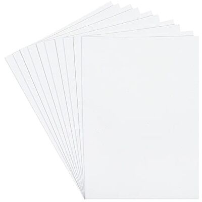 Ideen mit Herz 10 vellen schuim met glitter, DIN A4-2 mm, om te knutselen, wit Ideen mit Herz 10 vellen schuim met glitter, DIN A4-2 mm, om te knutselen, wit