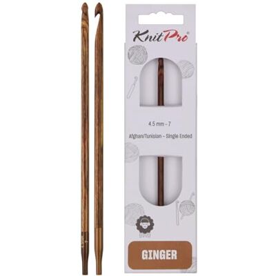 KnitPro Tunesische gemberhaken, 4,50 mm, 3 stuks KnitPro Tunesische gemberhaken, 4,50 mm, 3 stuks