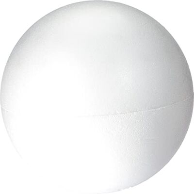 Rayher 3306100 piepschuimbal, wit, deelbaar, 2 halve schalen, diameter 30 cm, voor knutselen, lijmen, decoreren en schilderen Rayher 3306100 piepschuimbal, wit, deelbaar, 2 halve schalen, diameter 30 cm, voor knutselen, lijmen, decoreren en schilderen