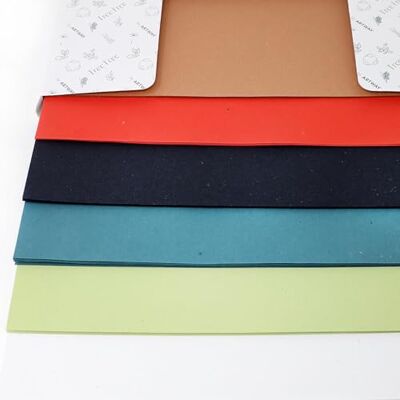 Artway Tree Free gekleurd katoenpapier knutseldrukpapier 24 vellen gerecycled papier van 100% katoen A4 200 g/m² 6 kleuren Artway Tree Free gekleurd katoenpapier knutseldrukpapier 24 vellen gerecycled papier van 100% katoen A4 200 g/m² 6 kleuren