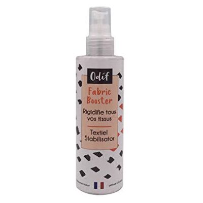 Odif Fabric Booster – verhardt stoffen – houdt de stof op naai- en snijmachines – ideaal voor het modelleren van stoffen van origami en verstevigd breiwerk – spray 200 ml Odif Fabric Booster – verhardt stoffen – houdt de stof op naai- en snijmachines – ideaal voor het modelleren van stoffen van origami en verstevigd breiwerk – spray 200 ml