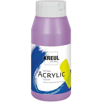 KREUL Solo Goya Triton 17043 acrylverf lila 750 ml, sneldrogend en mat, verf op waterbasis in studiokwaliteit, veelzijdig, goede dekking en economisch KREUL Solo Goya Triton 17043 acrylverf lila 750 ml, sneldrogend en mat, verf op waterbasis in studiokwaliteit, veelzijdig, goede dekking en economisch