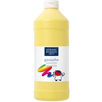 Lefranc Bourgeois Lefranc & Bourgeois Value 188513 verf op waterbasis voor kinderen, levendige kleuren, ondoorzichtig, klaar voor gebruik, doseringsopening, 1 liter, primair geel Lefranc Bourgeois Lefranc & Bourgeois Value 188513 verf op waterbasis voor kinderen, levendige kleuren, ondoorzichtig, klaar voor gebruik, doseringsopening, 1 liter, primair geel