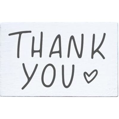 May and Berry Houten stempel "Thank You", 35 x 55 mm May and Berry Houten stempel "Thank You", 35 x 55 mm