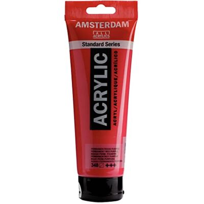 Amsterdam Standard Series acrylverf, tube 250 ml, permanent, paars, 348 Amsterdam Standard Series acrylverf, tube 250 ml, permanent, paars, 348