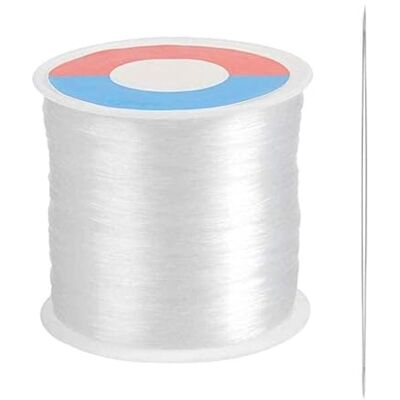 TOKERD Transparant nylon garen 0,3 mm onzichtbaar koord voor kerstdecoratie, armband maken, naaien hobby TOKERD Transparant nylon garen 0,3 mm onzichtbaar koord voor kerstdecoratie, armband maken, naaien hobby