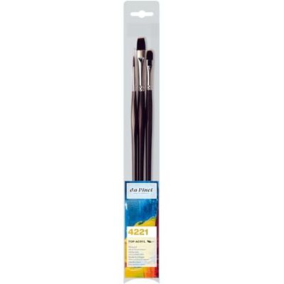 da Vinci 5269 5 stuks synthetische verfkwasten voor olie- en acrylverf, serie 8730 en 8740, borstelharen, zwart/rood/wit, 30 x 30 x 30 cm da Vinci 5269 5 stuks synthetische verfkwasten voor olie- en acrylverf, serie 8730 en 8740, borstelharen, zwart/rood/wit, 30 x 30 x 30 cm