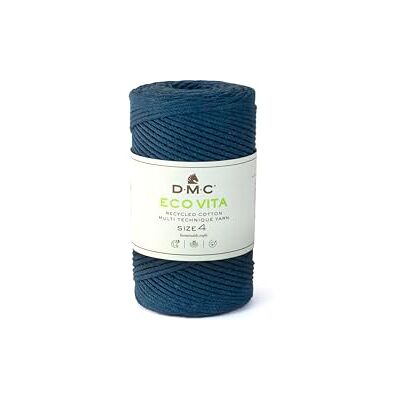 DMC ECO Vita 4 gerecycled katoen (250 g) Oeko-Tex gecertificeerd, kleur: 78 blauw DMC ECO Vita 4 gerecycled katoen (250 g) Oeko-Tex gecertificeerd, kleur: 78 blauw