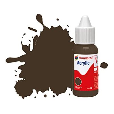 Humbrol DB0010 acrylverf nr. 10, servicebruin glanzend Humbrol DB0010 acrylverf nr. 10, servicebruin glanzend