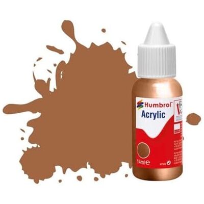 Humbrol Acrylverf voor modelbouw, DB0171 nr. 171, antiek brons, metallic (14 ml), acrylverf voor modellen, kunststof, metaal, hout, glas, keramiek en meer, fles Humbrol Acrylverf voor modelbouw, DB0171 nr. 171, antiek brons, metallic (14 ml), acrylverf voor modellen, kunststof, metaal, hout, glas, keramiek en meer, fles