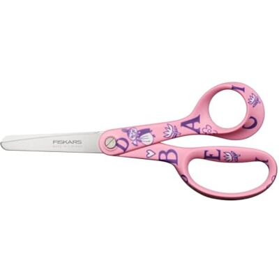 Fiskars X Moomin 1071496 Schaar voor kinderen met Moomin-design, voor rechtshandigen, lengte: 13 cm, roestvrijstalen veiligheidsmesjes, Petite Mu, 1071496 Fiskars X Moomin 1071496 Schaar voor kinderen met Moomin-design, voor rechtshandigen, lengte: 13 cm, roestvrijstalen veiligheidsmesjes, Petite Mu, 1071496